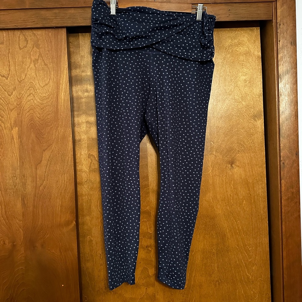 Navy Blue Nike Dri-fit 7/8 crossover leggings